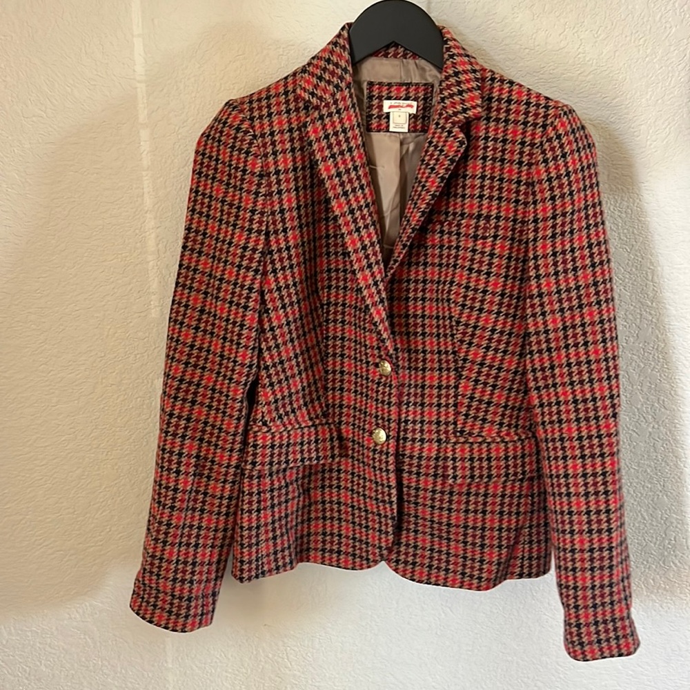 J.Crew houndstooth blazer
